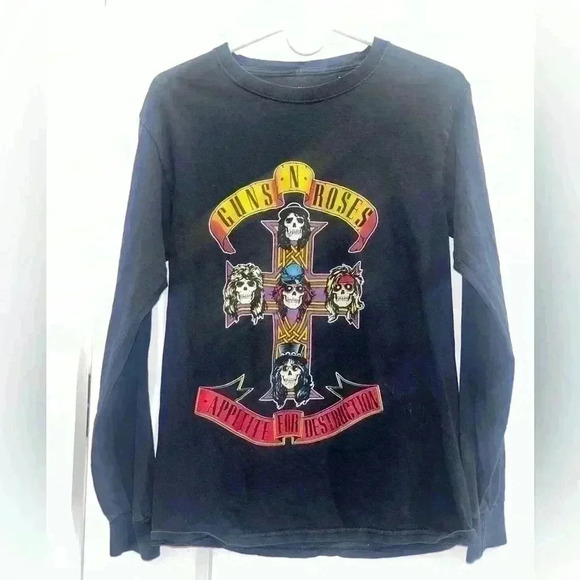 Vintage Guns N' Roses Appetite for Destruction Band Long - Picture 1 of 4